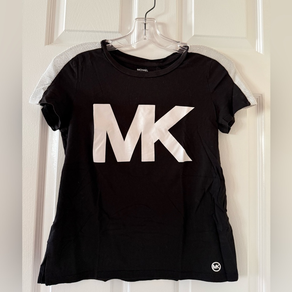 Michael Kors Black Tee with White Logo